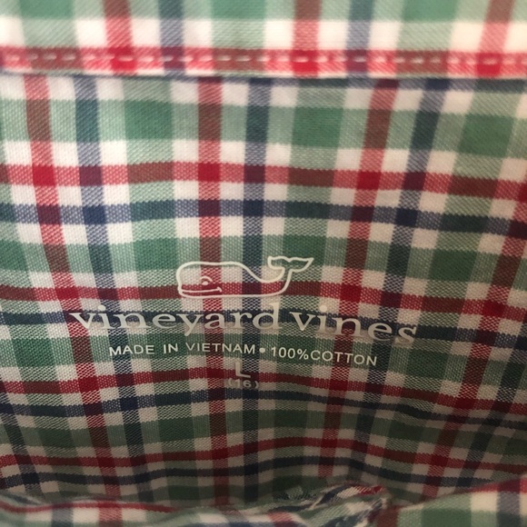 Vineyard Vines Arawak Gingham Whale Button Down - Picture 3 of 4